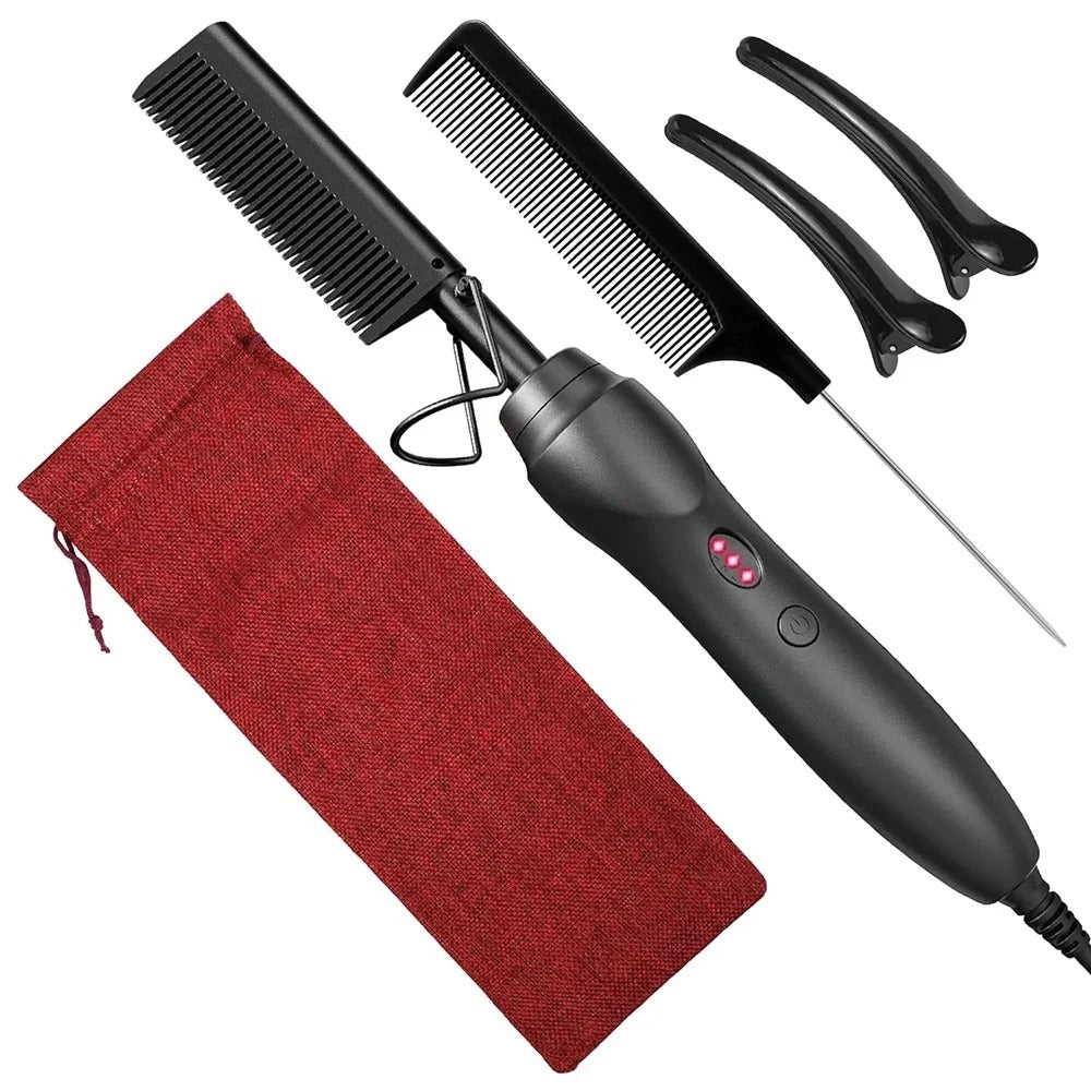 2-in-1 Hair & Beard Straightener – Wet & Dry Styling