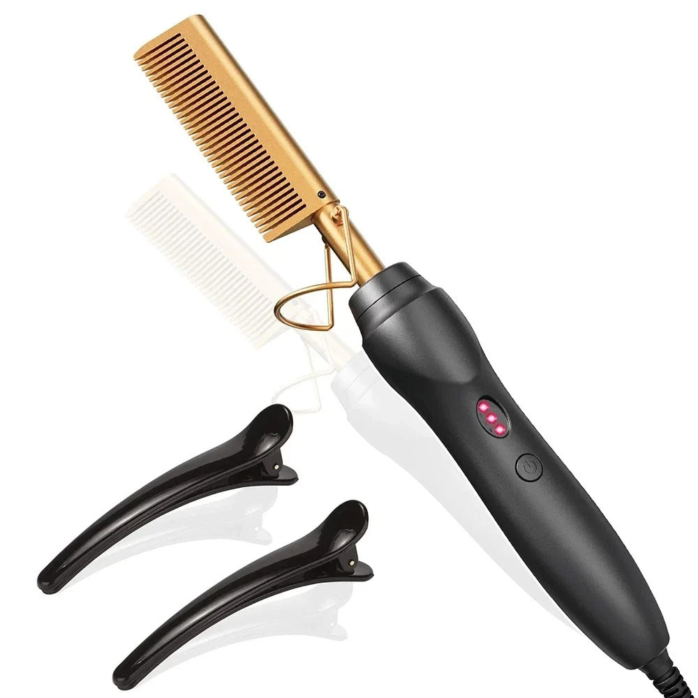 2-in-1 Hair & Beard Straightener – Wet & Dry Styling