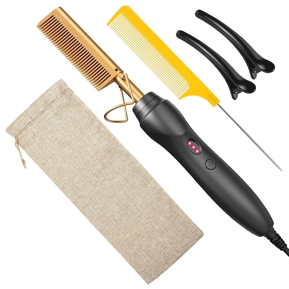 2-in-1 Hair & Beard Straightener – Wet & Dry Styling