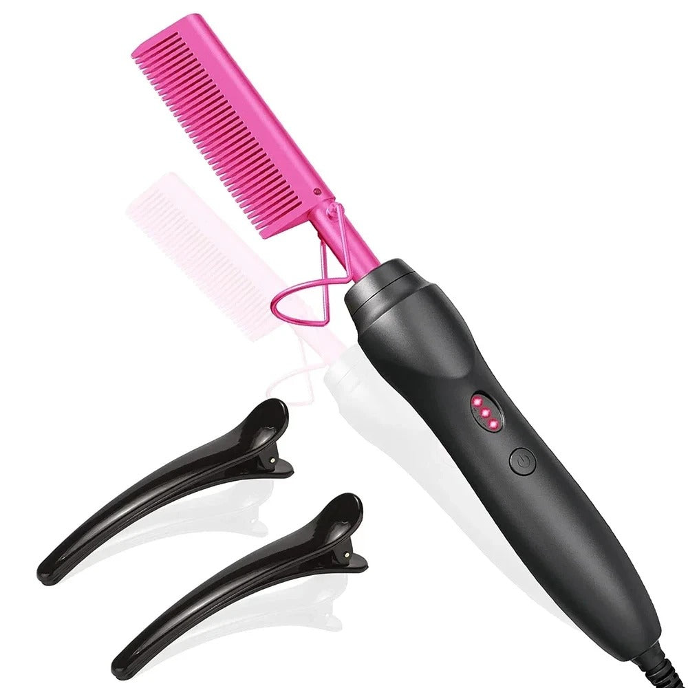 2-in-1 Hair & Beard Straightener – Wet & Dry Styling
