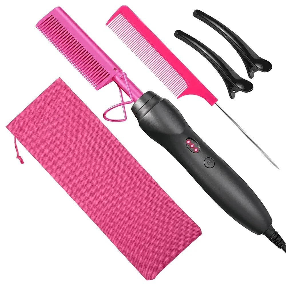 2-in-1 Hair & Beard Straightener – Wet & Dry Styling