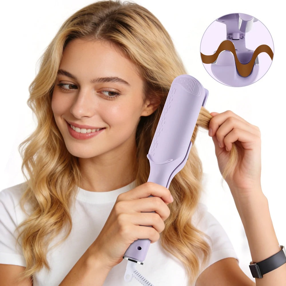 Professional 32mm Deep Wave Curling Iron – Negative Ion Technology for Smooth, Voluminous Curls