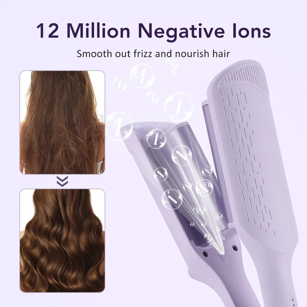 Professional 32mm Deep Wave Curling Iron – Negative Ion Technology for Smooth, Voluminous Curls