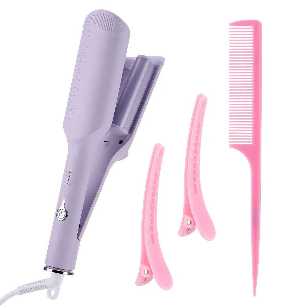 Professional 32mm Deep Wave Curling Iron – Negative Ion Technology for Smooth, Voluminous Curls