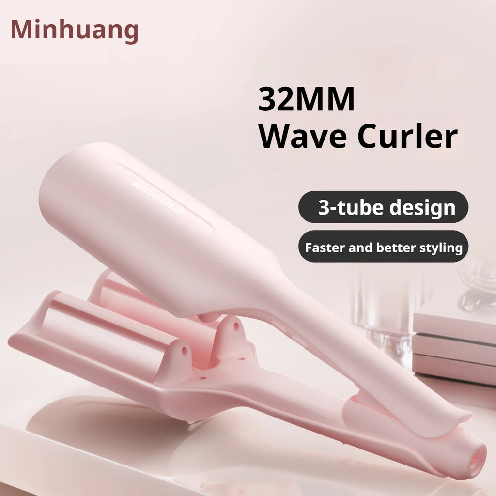 36mm Ceramic Hair Curler – Large Wave Curling Wand for Long-Lasting, Voluminous Waves