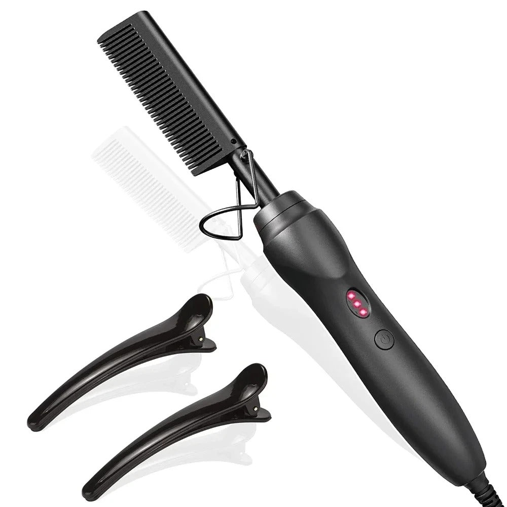 2-in-1 Hair & Beard Straightener – Wet & Dry Styling